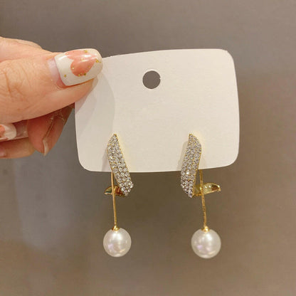 New Trendy High-end Earrings Retro Light Luxury Simple Earrings - Lumina shop