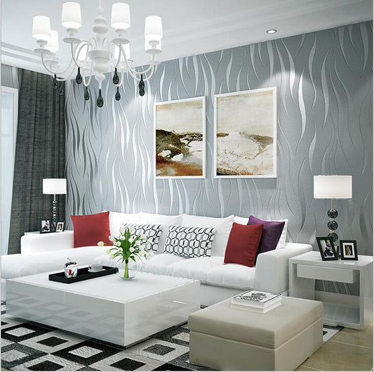Water ripple non woven wallpaper - Lumina shop