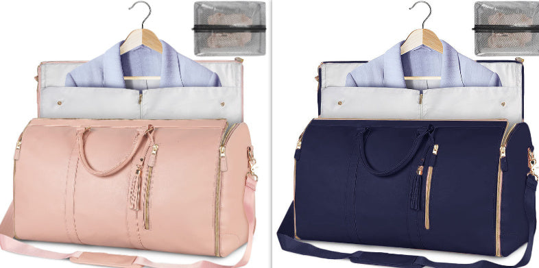 Large Capacity Travel Duffle Bag Women's Handbag Folding Suit Bag Waterproof Clothes Totes - My Store