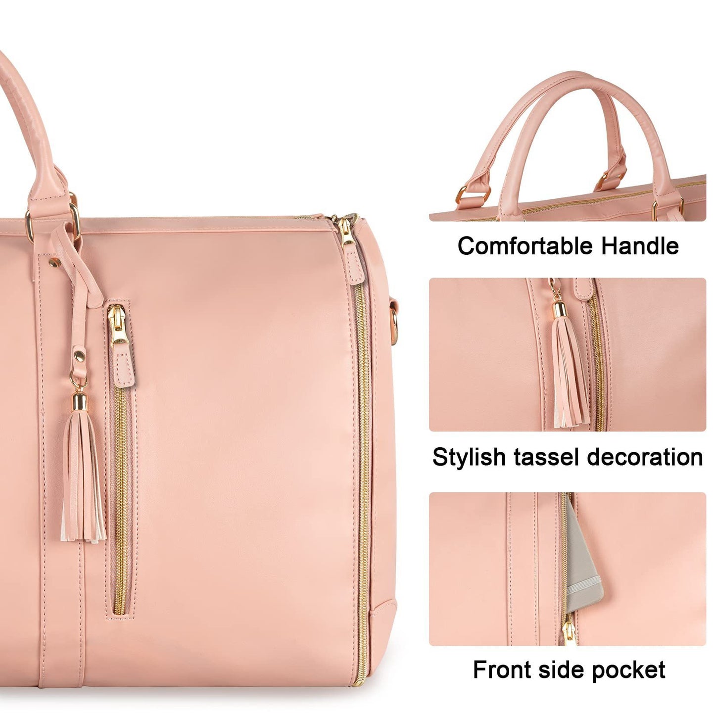 Large Capacity Travel Duffle Bag Women's Handbag Folding Suit Bag Waterproof Clothes Totes - My Store