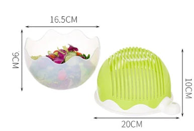 Creative Salad Cutter Bowl – Multifunction Fruit & Vegetable Slicer Chopper for Fast, Healthy Meals | Luminashop
