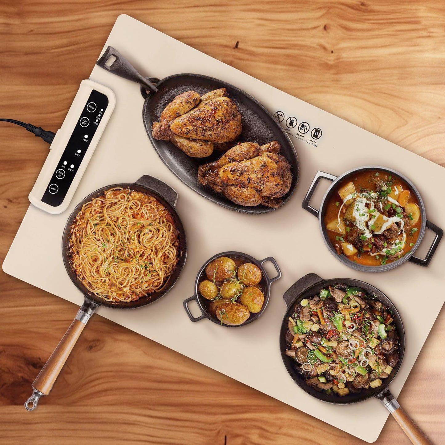 Multifunctional Hot Dish Temperature Keeping Pad | Heat Dish Insulation | Cutting Board | Luminashop