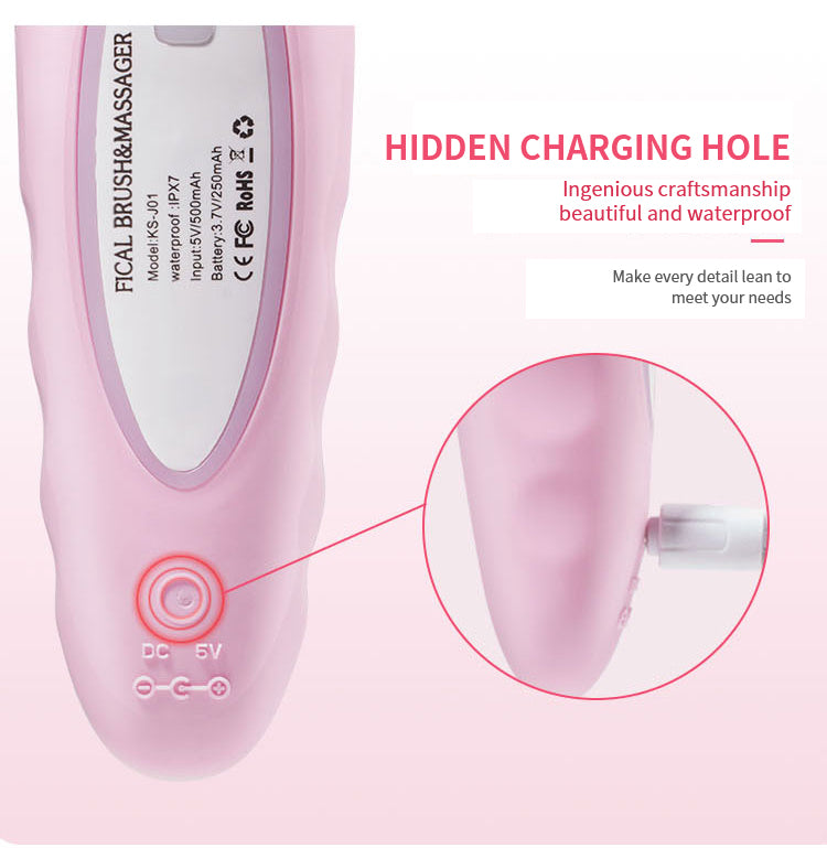 New Silicone Face Washing Instrument – Electric Facial Cleansing Brush & Massager | Luminashop
