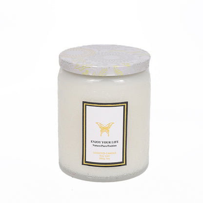 Embossed Glass Fragrance Handmade Gift Aromatherapy Soy Candles - Lumina shop