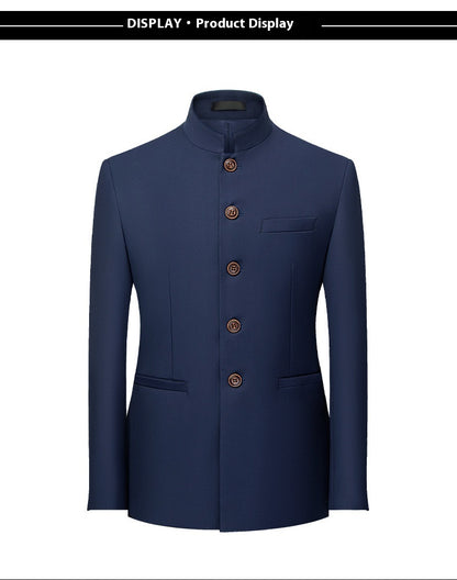 Men’s Retro Business Casual Suit Jacket – Plus Size Small Blazer for Office & Daily Wear | Luminashop