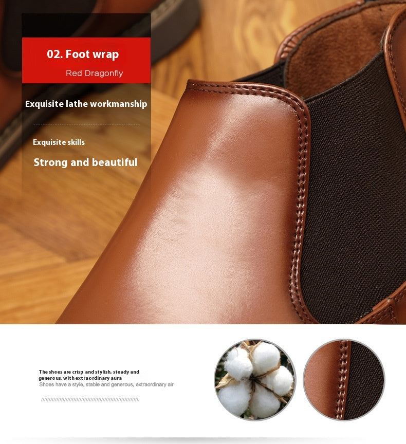 Men's Boots – Plus Size British Style Leather Boots | Youth All-Matching | luminashop