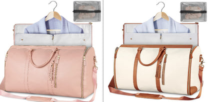 Large Capacity Travel Duffle Bag Women's Handbag Folding Suit Bag Waterproof Clothes Totes - My Store