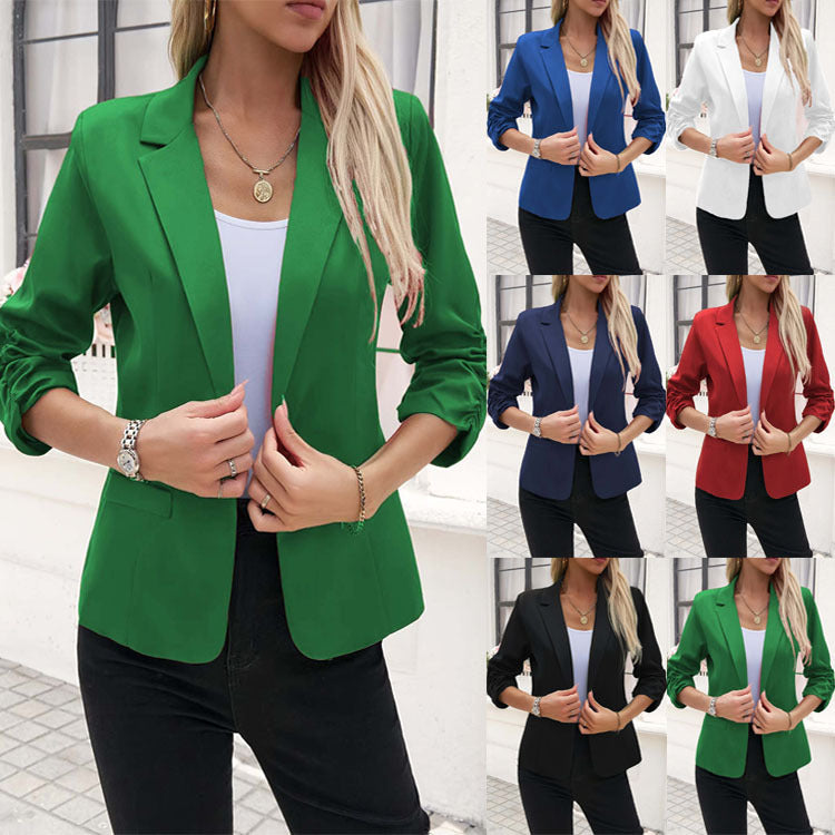 Women’s Business Suit Jacket – 3/4 Sleeve Casual Blazer for Office & Workwear | Luminashop