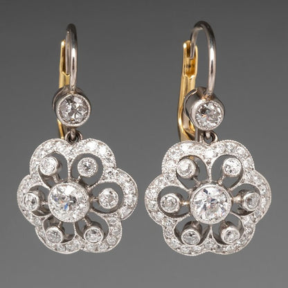Wedding & Travel Accessories – Geometric Round Zircon-like Earrings | Luminashop