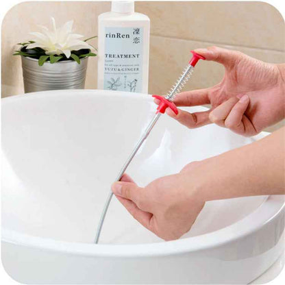 60CM Sewer Dredger Spring Pipe Hair Drain Clog Remover Cleaning Tools Household For Kitchen Sink Kitchen Gadgets
