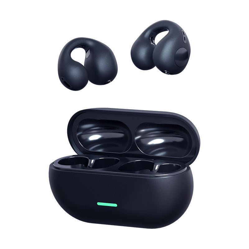 Wireless Ear Clip Bluetooth Headset TWS Comfortable Wear Not In-Ear Sports Wireless Bone Conduction 5.3 Bluetooth Headset - Lumina shop
