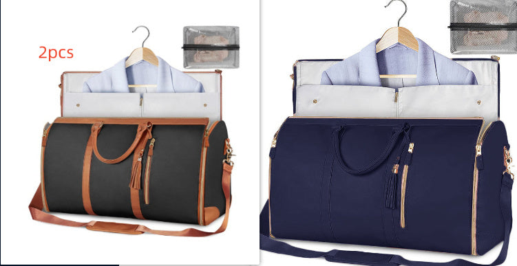 Large Capacity Travel Duffle Bag Women's Handbag Folding Suit Bag Waterproof Clothes Totes - My Store