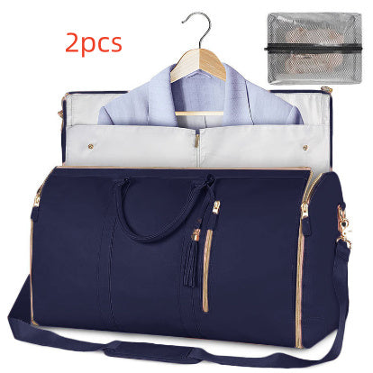 Large Capacity Travel Duffle Bag Women's Handbag Folding Suit Bag Waterproof Clothes Totes - My Store