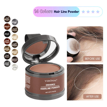 14 Color Hairline Concealer Powder - Black Root Up Natural Instant Waterproof Hairline Shadow for Coverage and Repair - My Store