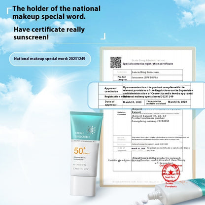 No Fake White Refreshing Sun Protection Full Body Face Women's Isolation Sunscreen Lotion - Lumina shop