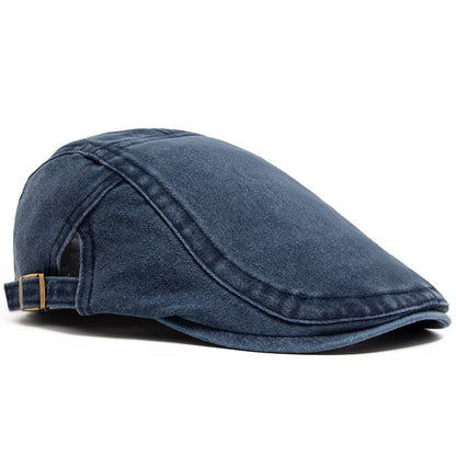 Retro Washed Denim Hat Cowboy Beret Fashion Casual Baseball Cap - My Store