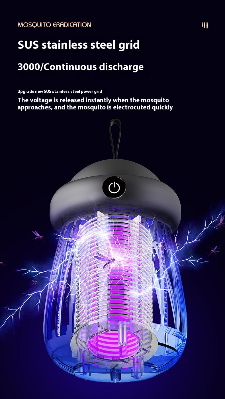 Mosquito Killer Lamp – Electric Insect Trap USB Charging, Low Radiation, Mute Operation | Luminashop