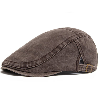 Retro Washed Denim Hat Cowboy Beret Fashion Casual Baseball Cap - My Store