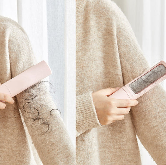 Rotating Cylinder Sticker Roller Electrostatic Brush Hair Removal Artifact Pet Hair Removal Brush Clothes Sticky Brush Hair Remover - Lumina shop