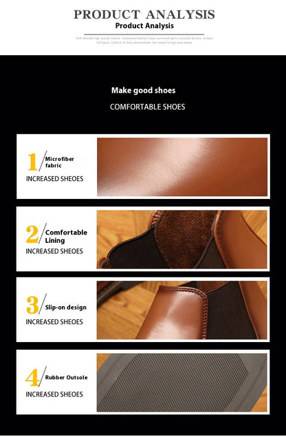 Men's Boots – Plus Size British Style Leather Boots | Youth All-Matching | luminashop
