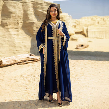 Muslim Dress Middle East with Belt – Elegant & Modest Traditional Wear | Luminashop