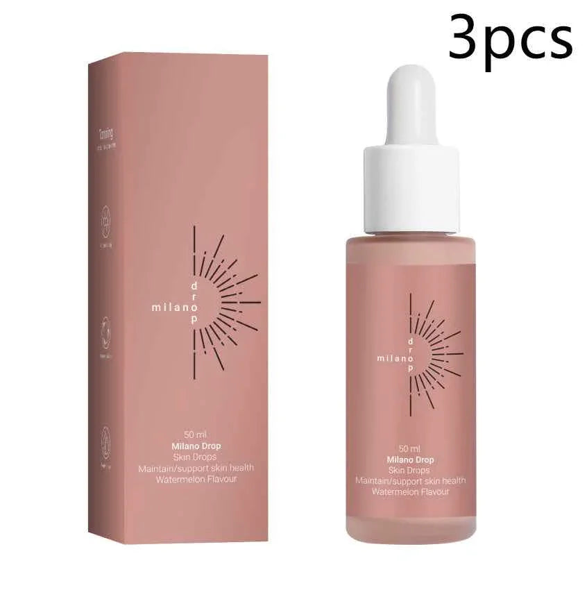 Tanning Face Serum Body Repair Skin Serum Dark Bronzer Self Tanning Serum Drops