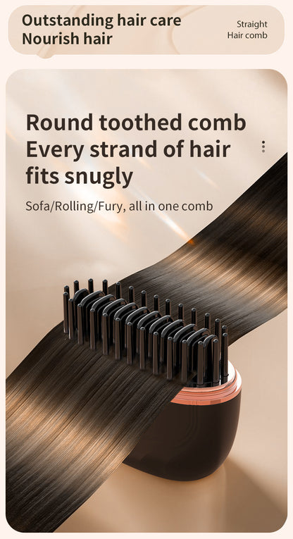 Mini Wireless Hair Straightening Comb – Portable Hair Care & Styling Tool | Luminashop.