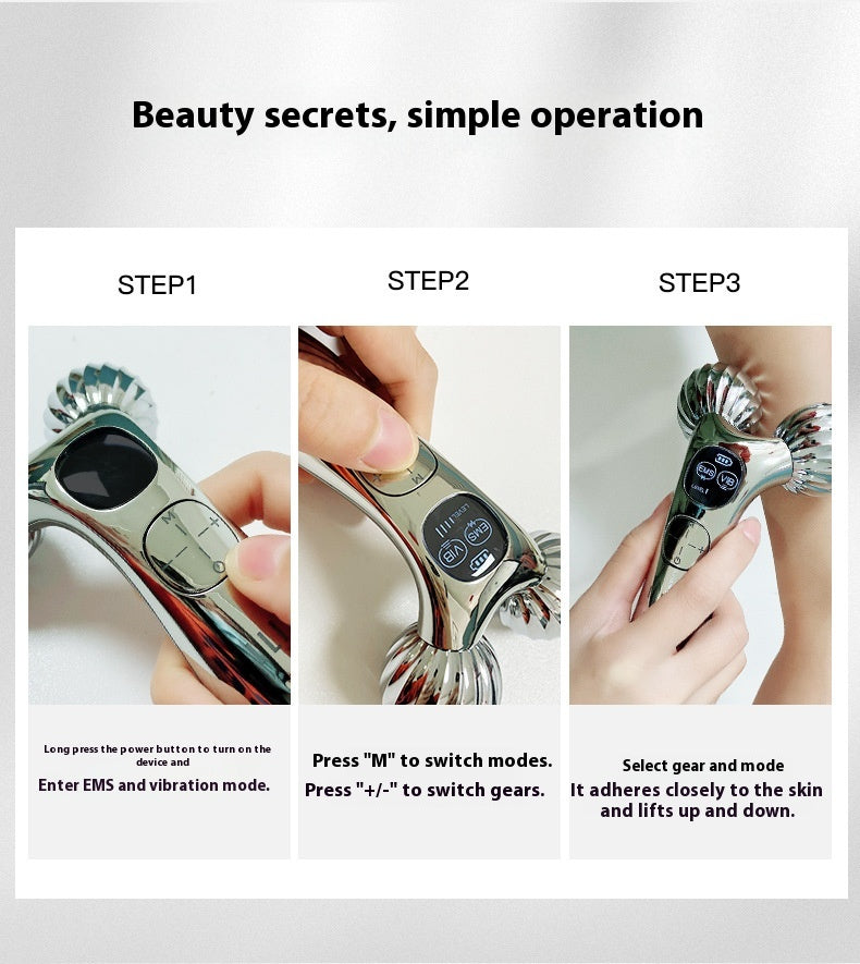 Facial Massager – Facial Lifting & Tightening Roller Face Slimming Device | Luminashop