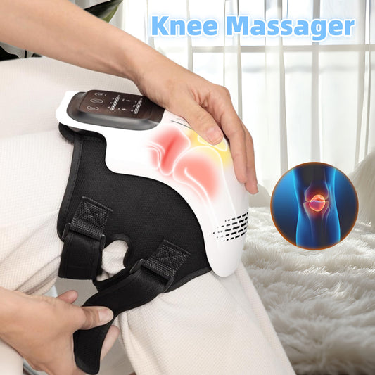 Intelligent Home Use Electric Intelligent Kneading Heating Knee Massager Rechargeable Pain Relief Infrared Laser Vibration Knee Massager - Lumina shop