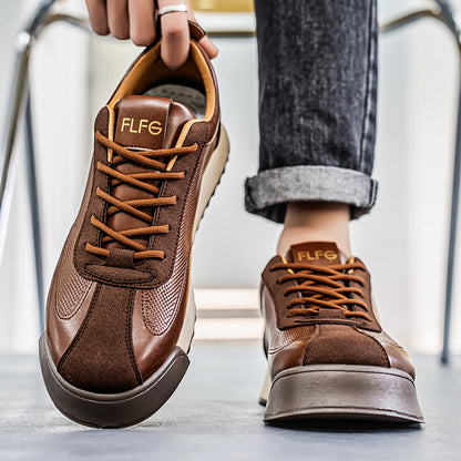 Black Work Casual Leather Shoes Low-cut - Lumina shop