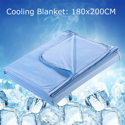 Cooling Blanket Cooling Fiber Absorb Heat Washable Cover Over Blankets Summer - Lumina shop