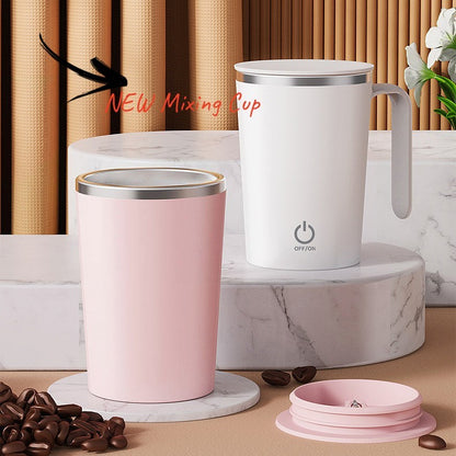 Kitchen Electric Mixing Cup Stirring Coffee Cup Automatic Mixing Mugs Cup Lazy Rotating Magnetic Water Cup - Lumina shop