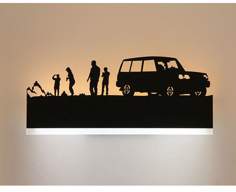 Nordic LED Acrylic Wall Light – Minimalist Modern Background Lighting for Home Décor | Luminashop