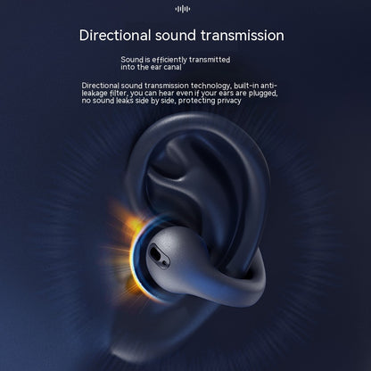 Wireless Ear Clip Bluetooth Headset TWS Comfortable Wear Not In-Ear Sports Wireless Bone Conduction 5.3 Bluetooth Headset - Lumina shop