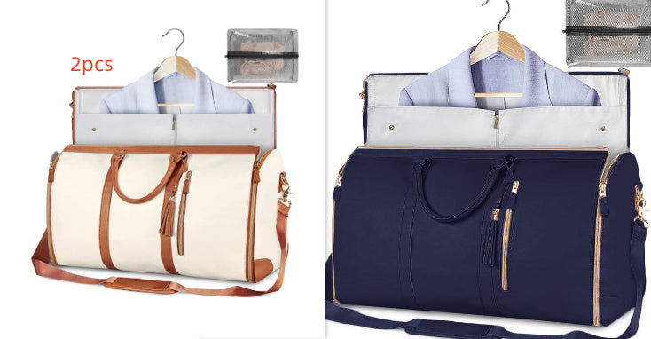 Large Capacity Travel Duffle Bag Women's Handbag Folding Suit Bag Waterproof Clothes Totes - My Store