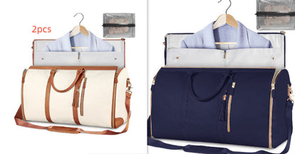 Large Capacity Travel Duffle Bag Women's Handbag Folding Suit Bag Waterproof Clothes Totes - My Store