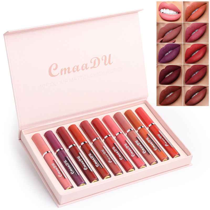 Women's Non-stick Cup Waterproof Matte Lipsticks