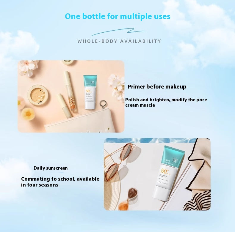 No Fake White Refreshing Sun Protection Full Body & Face Women’s Isolation Sunscreen Lotion | Luminashop