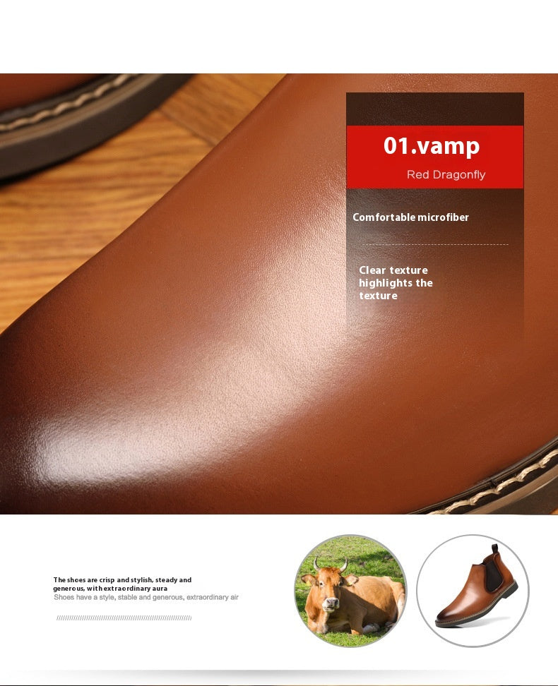 Men's Boots – Plus Size British Style Leather Boots | Youth All-Matching | luminashop