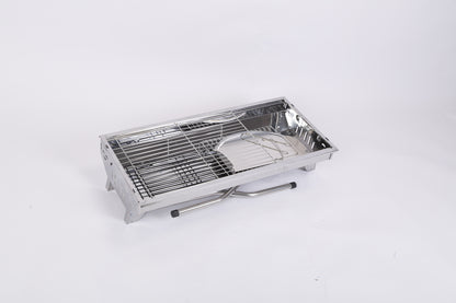 Foldable BBQ Grill – Portable Stainless Steel Charcoal Barbecue for Camping,Picnic & Outdoor Cooking | Luminashop