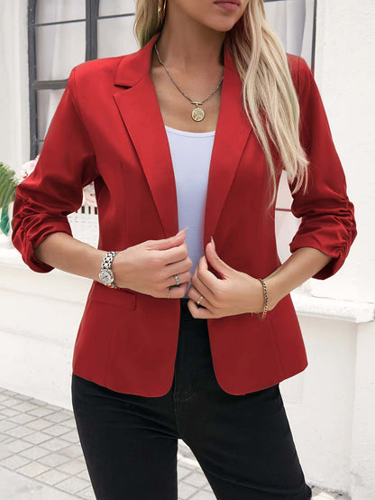 Women’s Business Suit Jacket – 3/4 Sleeve Casual Blazer for Office & Workwear | Luminashop