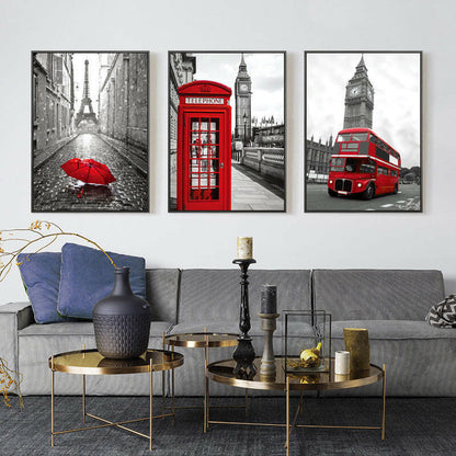 London Street Architectural Decoration Painting - Lumina shop