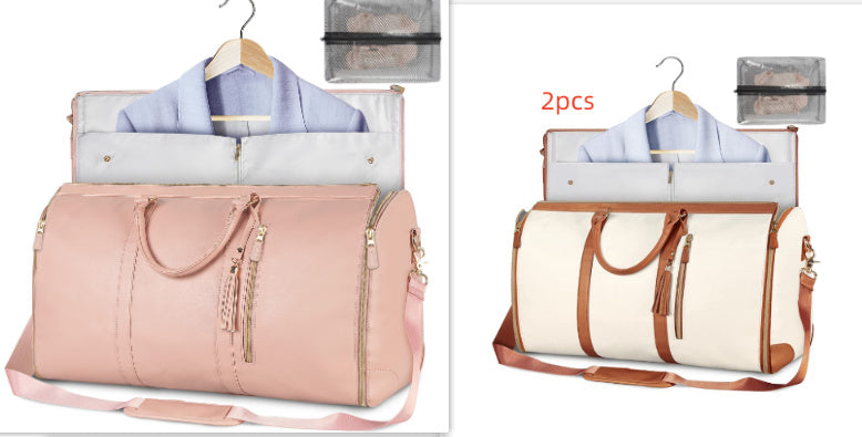 Large Capacity Travel Duffle Bag Women's Handbag Folding Suit Bag Waterproof Clothes Totes - My Store