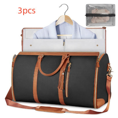 Large Capacity Travel Duffle Bag Women's Handbag Folding Suit Bag Waterproof Clothes Totes - My Store