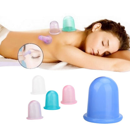 Silicone Vacuum Cupping Set – Transparent Meridian Health Care Massage Cups for Pain Relief & Muscle Recovery | Luminashop