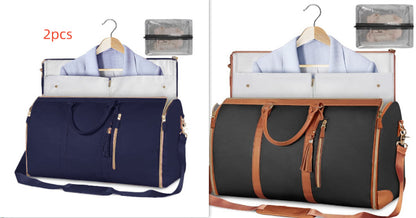 Large Capacity Travel Duffle Bag Women's Handbag Folding Suit Bag Waterproof Clothes Totes - My Store