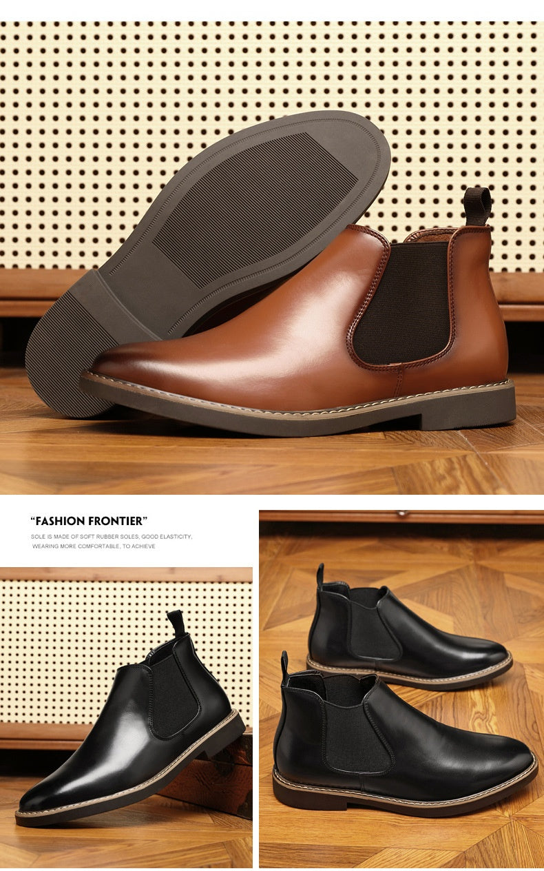 Men's Boots – Plus Size British Style Leather Boots | Youth All-Matching | luminashop