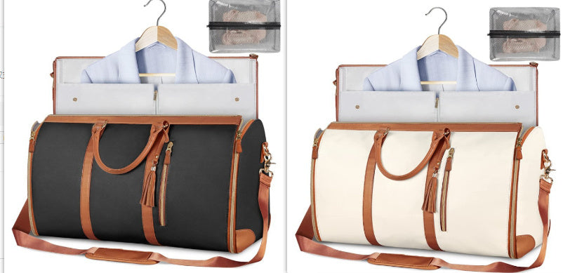 Large Capacity Travel Duffle Bag Women's Handbag Folding Suit Bag Waterproof Clothes Totes - My Store
