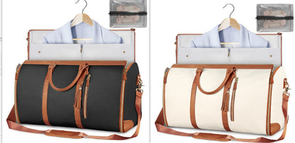 Large Capacity Travel Duffle Bag Women's Handbag Folding Suit Bag Waterproof Clothes Totes - My Store