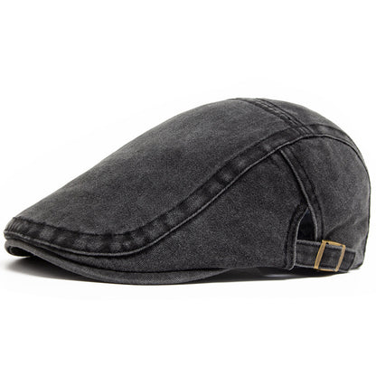 Retro Washed Denim Hat Cowboy Beret Fashion Casual Baseball Cap - My Store